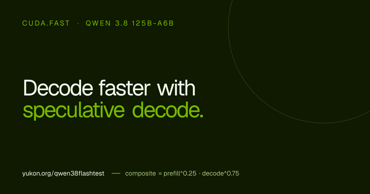 cuda.fast — Make Qwen 3.8 125B-A6B decode faster with the MTP head on CUDA and MLX, and follow every…